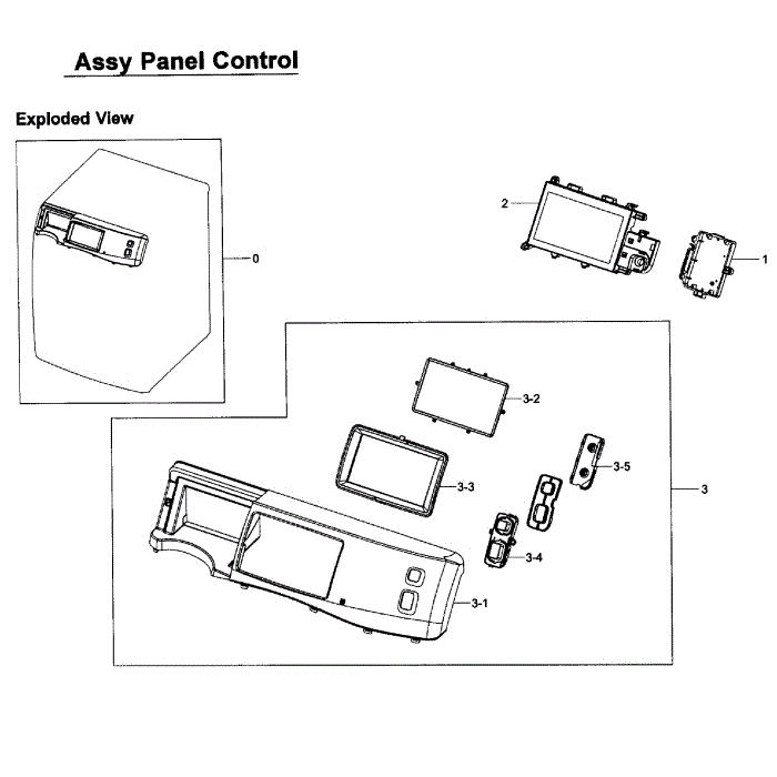 Control Panel Diagram and Parts List for WF457ARGSGR AA-01 Samsung Washer