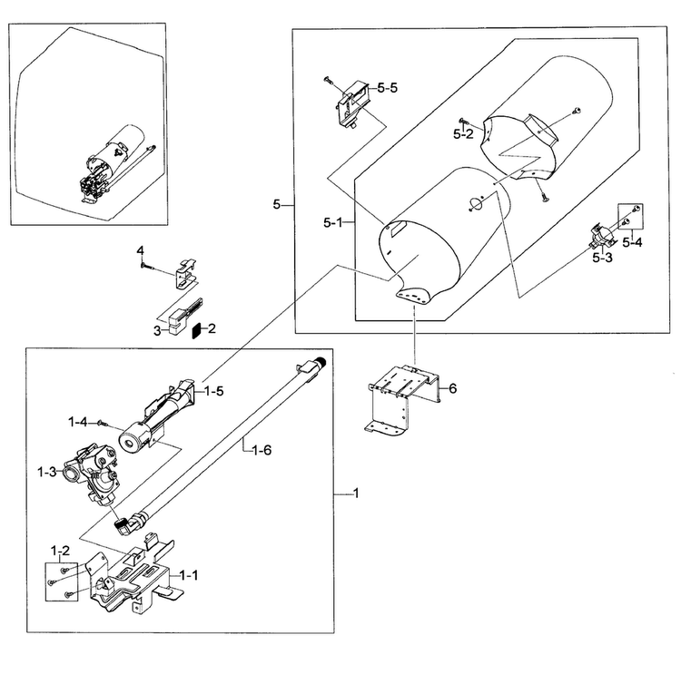 Heater Assy Diagram and Parts List for DV448AGE XAA-0002 Samsung Dryer