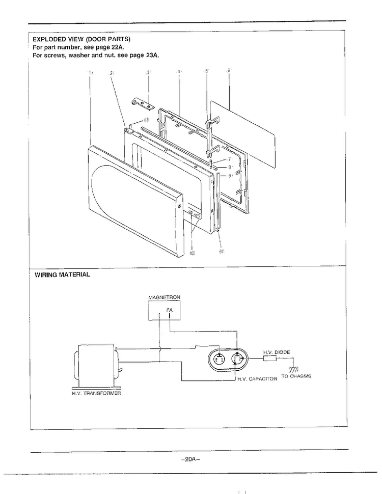 Complete Microwave Page 3 Diagram and Parts List for MW2070U XAA Samsung Microwave