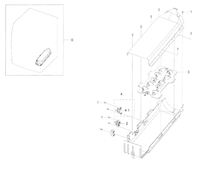 Duct Heater Diagram and Parts List for DV42H5600EP A3-0000 Samsung Dryer
