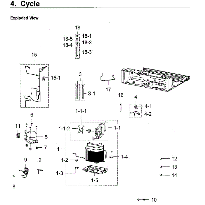 Cycle Diagram and Parts List for RF28K9380SR AA-01 Samsung Refrigerator
