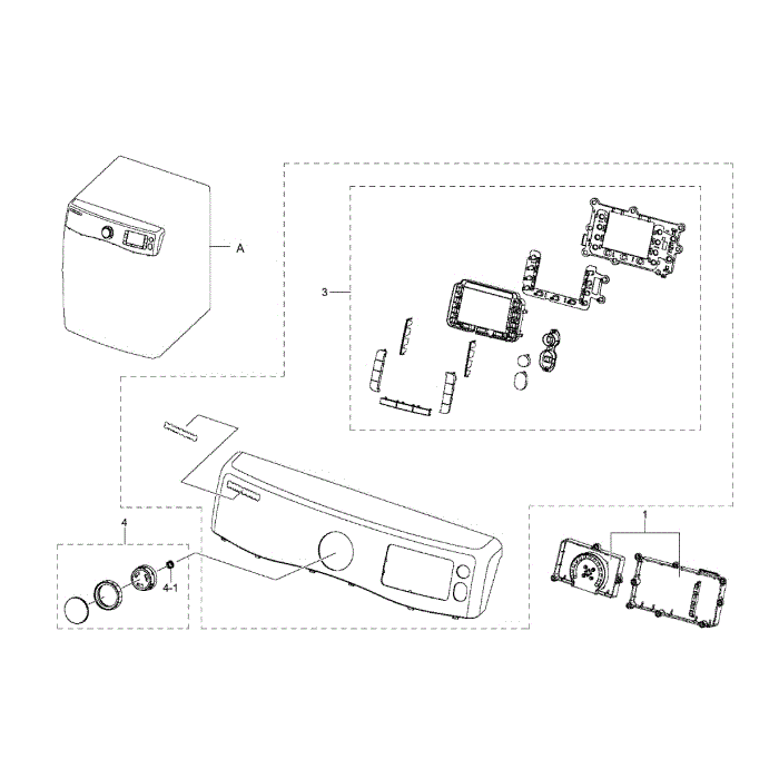 Control Panel Diagram and Parts List for DV511AGR XAA-02 Samsung Dryer