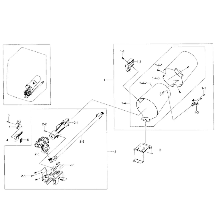 Heater Assy Diagram and Parts List for DV431AGP XAA-0001 Samsung Dryer