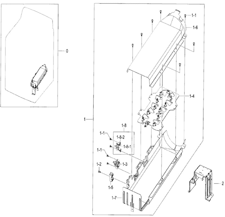 Heater Diagram and Parts List for DV48J7770EP A2-0000 Samsung Dryer