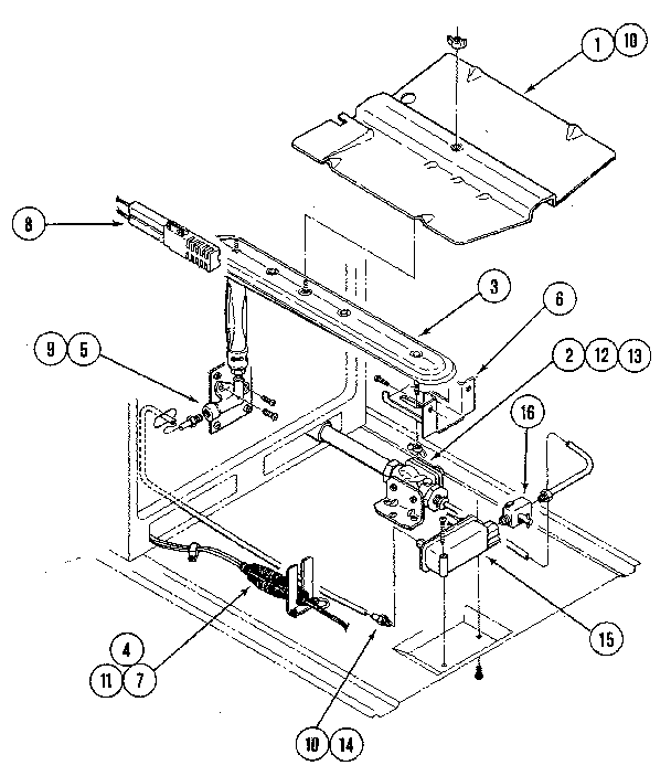 Ignitor Diagram and Parts List for 11111  Kenmore Wall Oven
