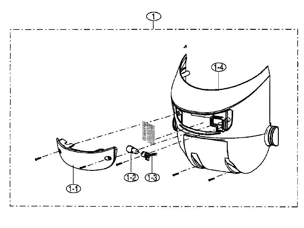 Motor light Diagram and Parts List for 40139035  Samsung Upright Vacuum