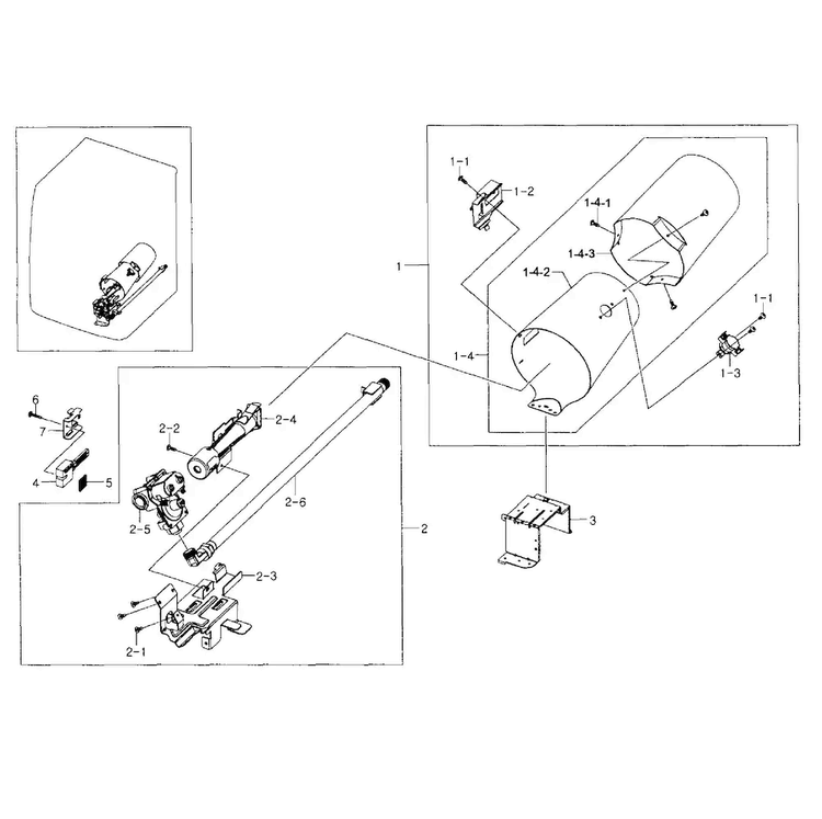 Heater Assy Diagram and Parts List for DV455GVGSWR AA-0002 Samsung Dryer
