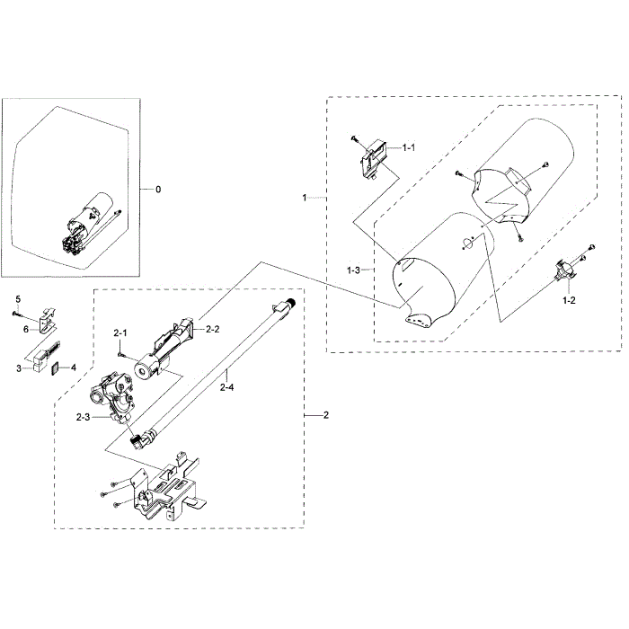 Duct And Burner Diagram and Parts List for DV50K7500GV A3-00 Samsung Dryer