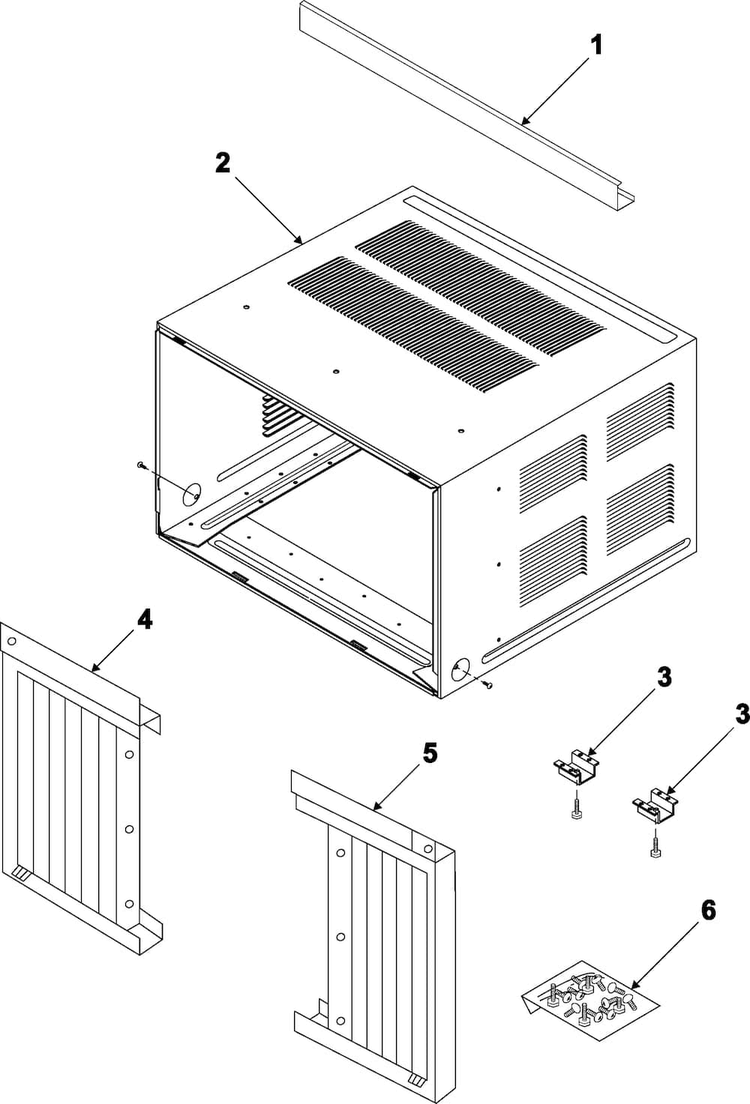 Outer Case Assembly Diagram and Parts List for AW0803B XAA Samsung Air Conditioner