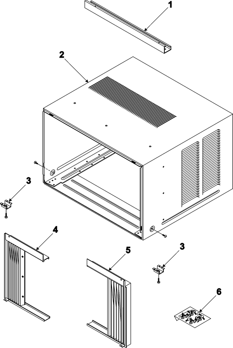 Outer Case Assembly Diagram and Parts List for AW0790A XAA Samsung Air Conditioner