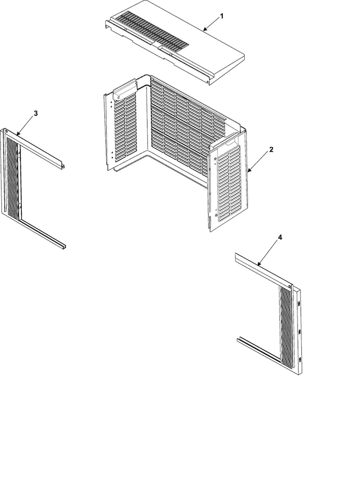 Outer Case Assembly Diagram and Parts List for AW05280K XAA Samsung Air Conditioner