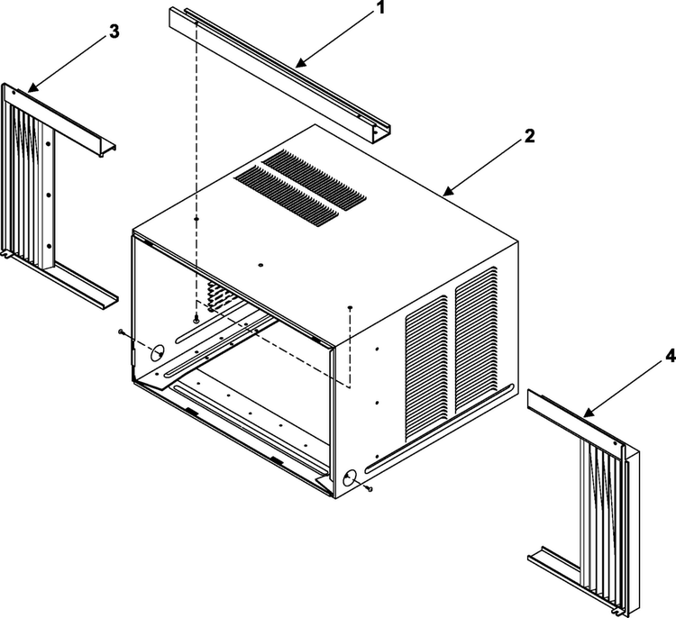 Outer Case Assembly Diagram and Parts List for AW1400A XAA Samsung Air Conditioner
