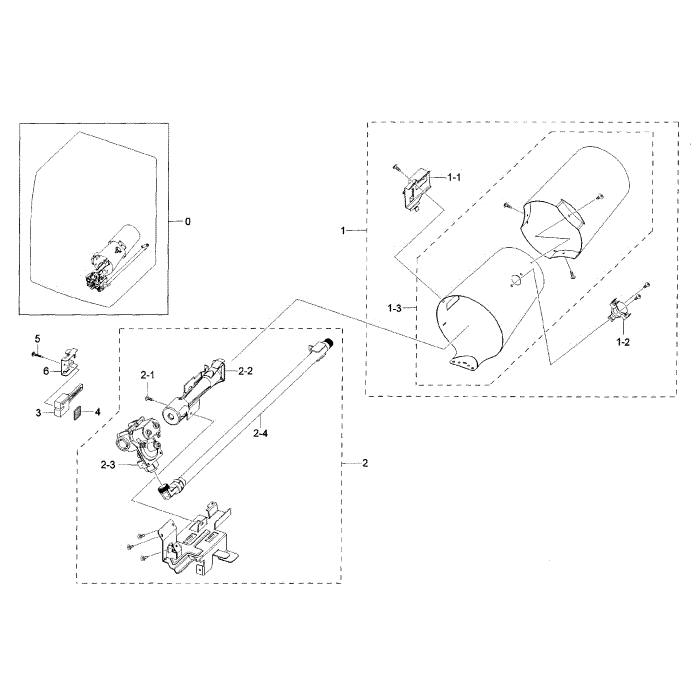 Duct And Burner Diagram and Parts List for DV42H5200GW A3-00 Samsung Dryer
