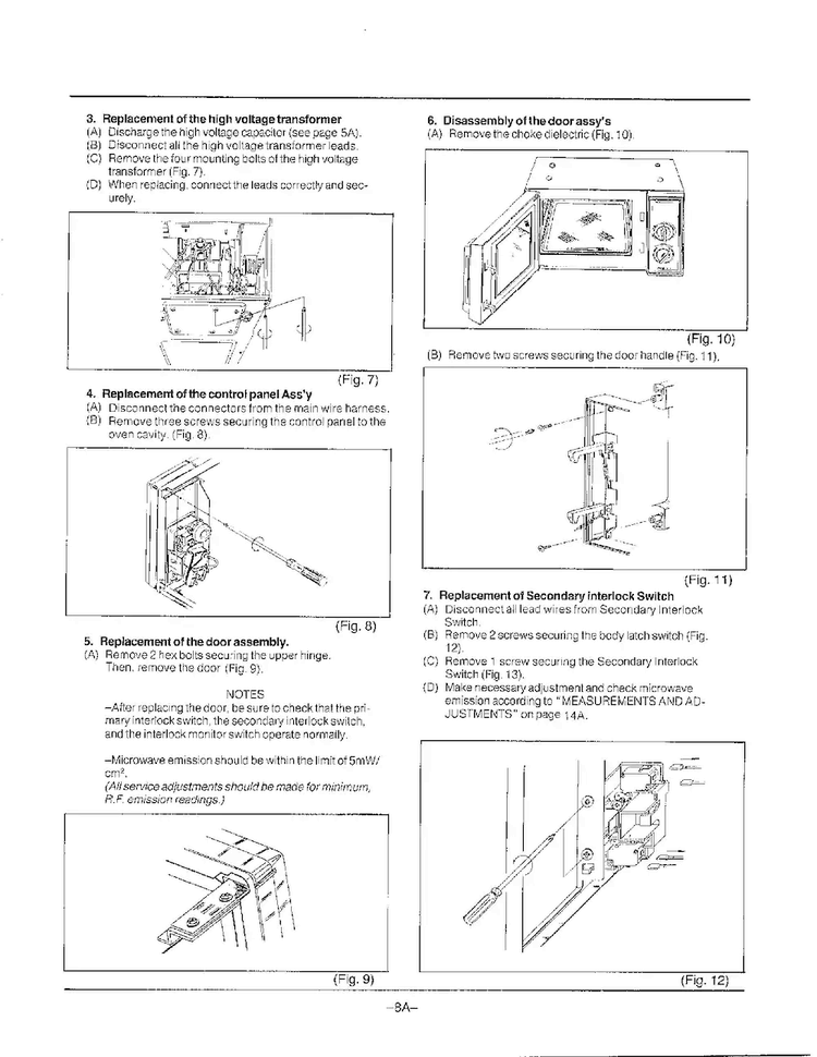 Disassembly/parts Replacement Page 2 Diagram and Parts List for MW2030U XAA Samsung Microwave