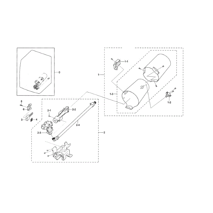 Duct / Burner Diagram and Parts List for DVG45N5300F A3-00 Samsung Dryer