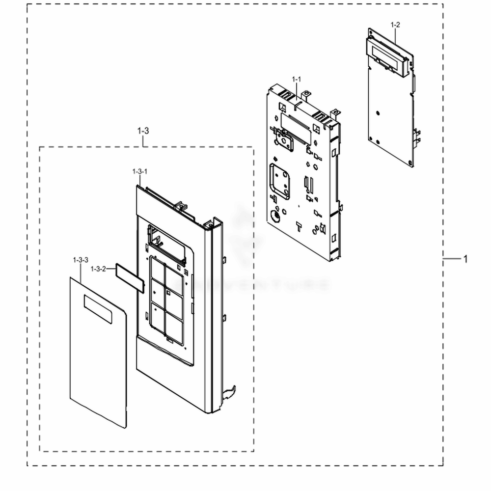Assembly Control Diagram and Parts List for ME16K3000AS (AC)(0000) Samsung Microwave