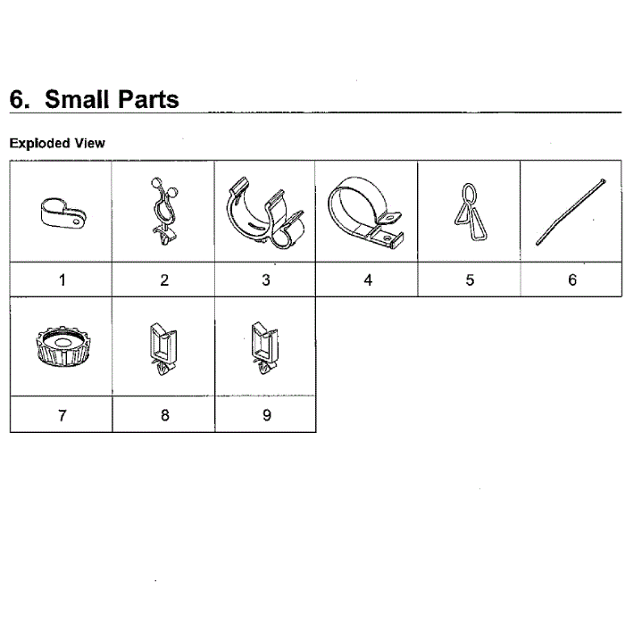 Small Diagram and Parts List for WA40J3000AW AA-11 Samsung Washer