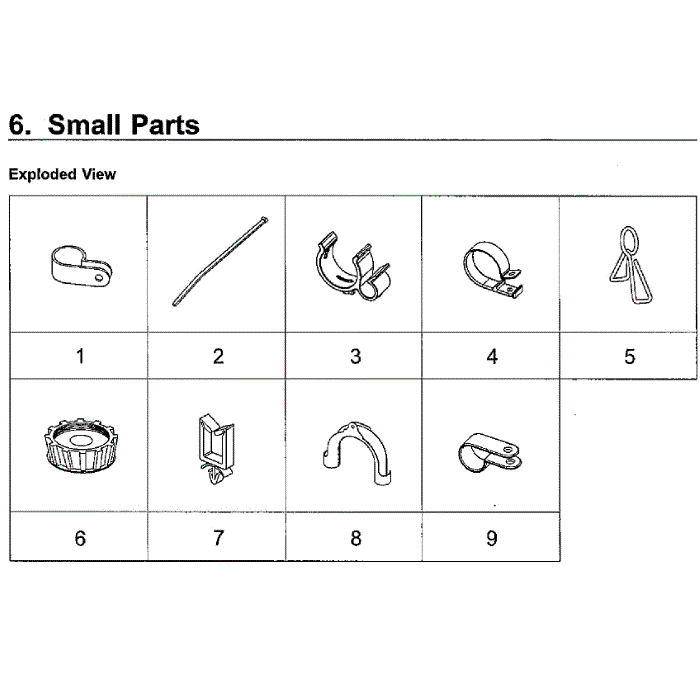 Small Diagram and Parts List for WA50M7450AW A4-00 Samsung Washer