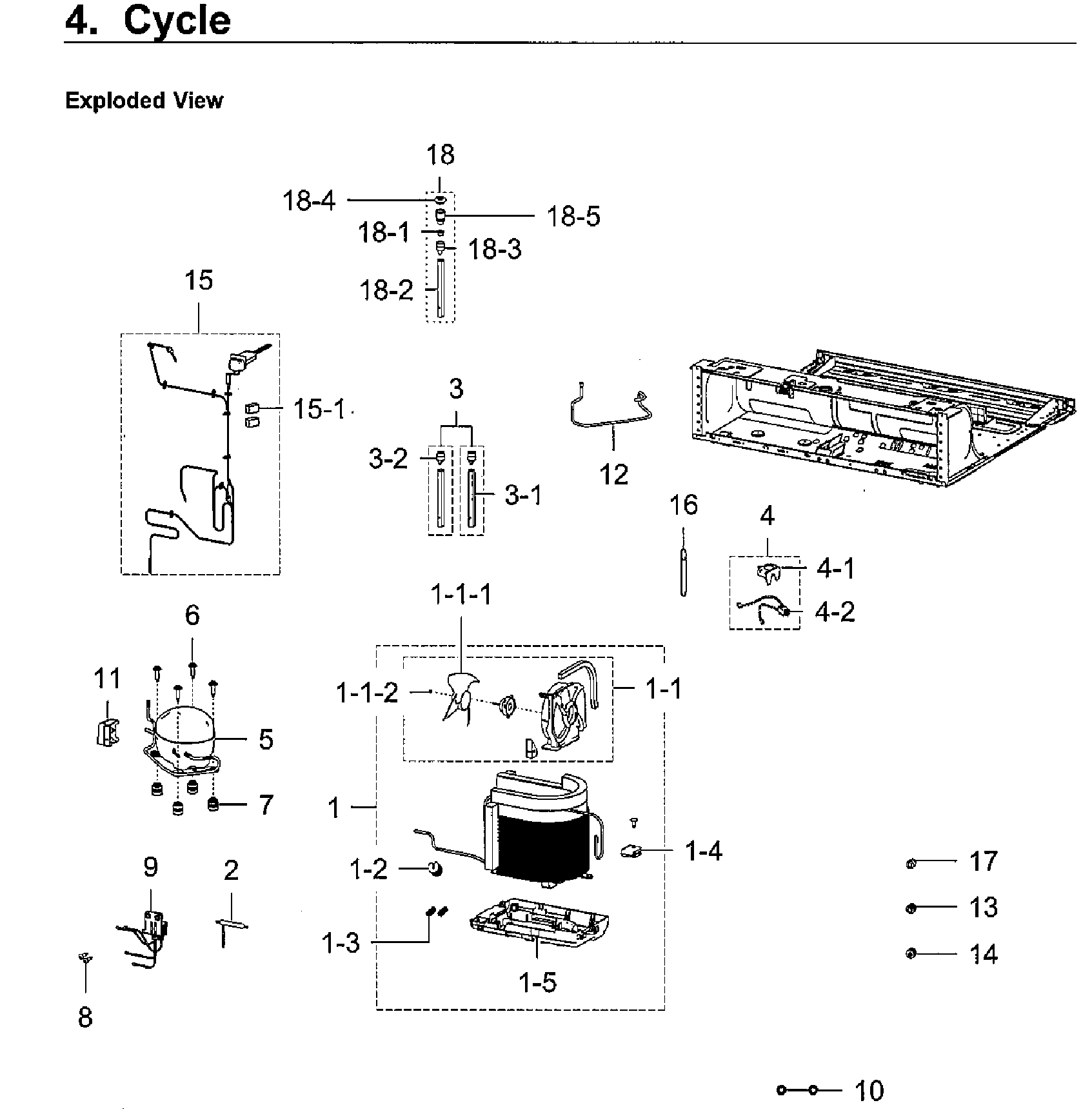 Cycle Diagram and Parts List for RF28K9580SG AA-0002 Samsung Refrigerator