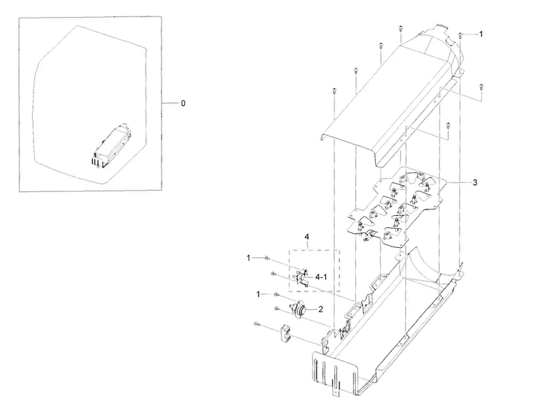 Duct Heater Diagram and Parts List for DV42H5400EW A3-0000 Samsung Dryer