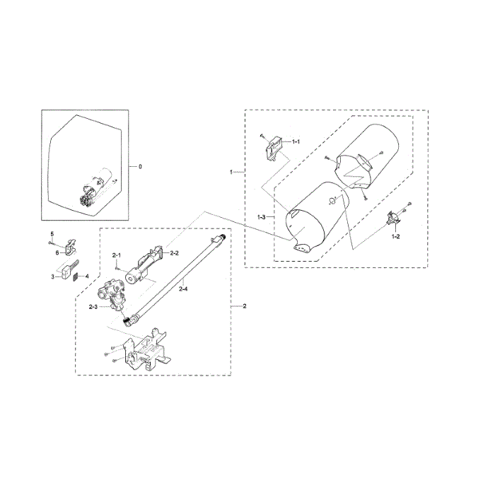 Duct And Burner Diagram and Parts List for DV45K6500GV A3-01 Samsung Dryer