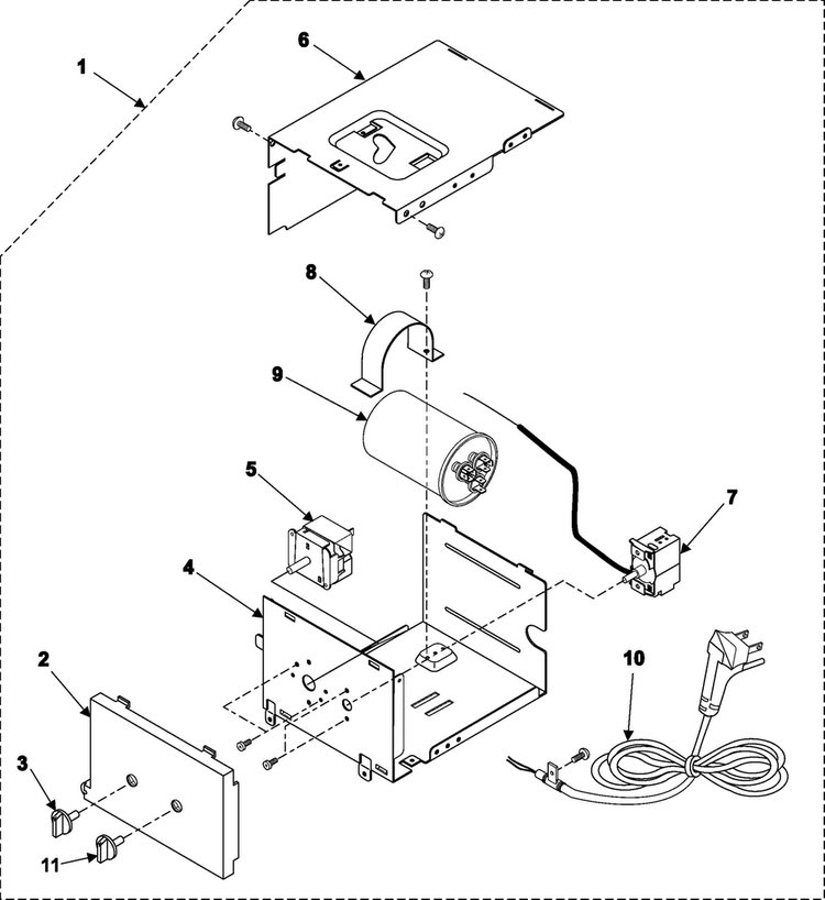 Control Assembly Diagram and Parts List for AW0719 XAA Samsung Air Conditioner