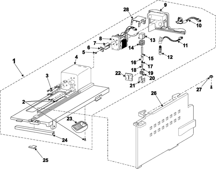 Enclosure Assembly Diagram and Parts List for RS2534BB XAA Samsung Refrigerator