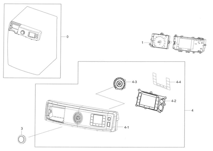 Control Panel Diagram and Parts List for WF56H9110CW A2-0001 Samsung Washer
