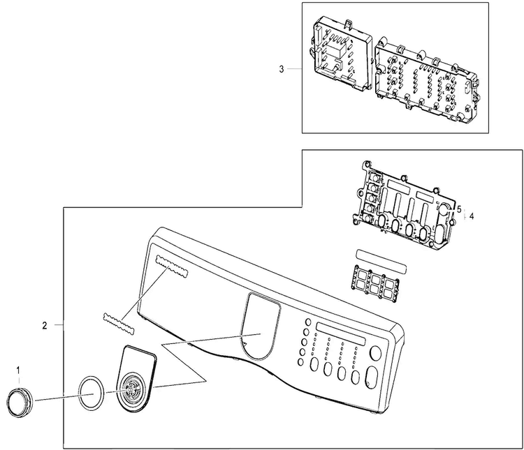 Fr Panel Diagram and Parts List for DV410AGW XAA Samsung Dryer