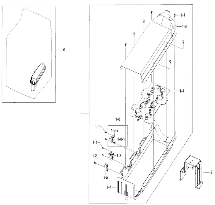 Heater Diagram and Parts List for DV52J8700EP A2-0000 Samsung Dryer