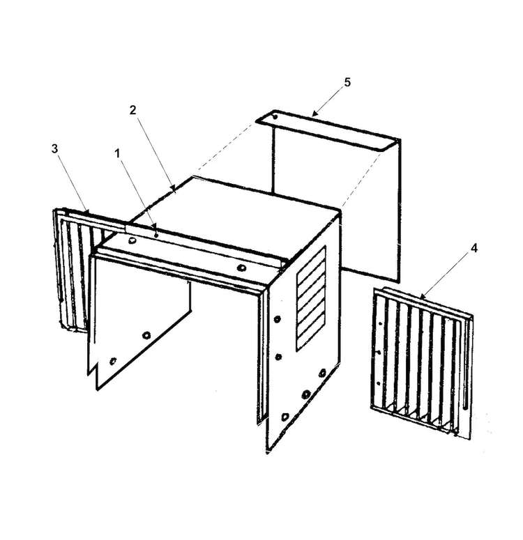 Outer Case Assembly Diagram and Parts List for AW0519 XAA Samsung Air Conditioner