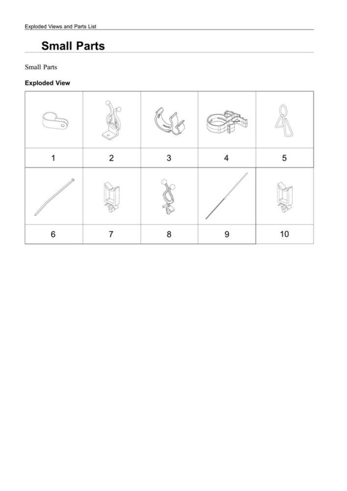 Small Parts Diagram and Parts List for WA44A3205AW A4-00 Samsung Washer