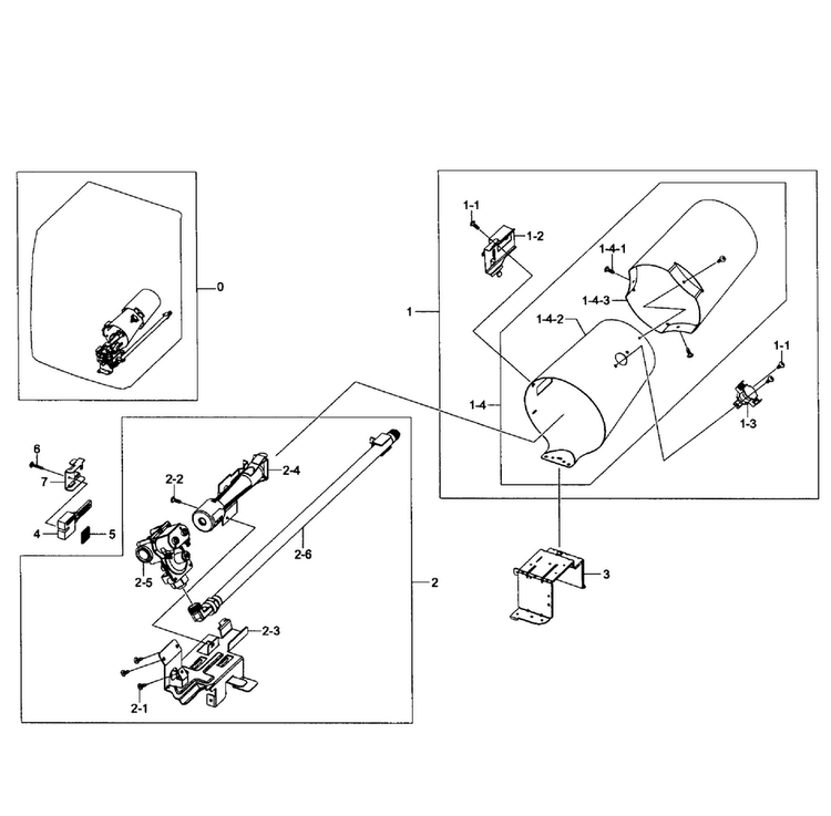 Heater Assy Diagram and Parts List for DV455GVGSGR AA-0001 Samsung Dryer