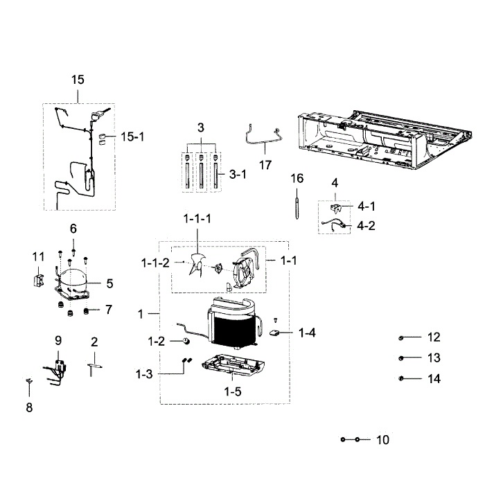 Cycle Diagram and Parts List for RF28K9380SG AA-00 Samsung Refrigerator