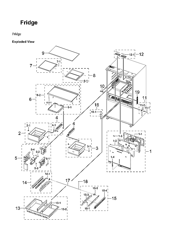 Refrigerator Parts Diagram and Parts List for RF29BB8600QL AA-00 Samsung Refrigerator