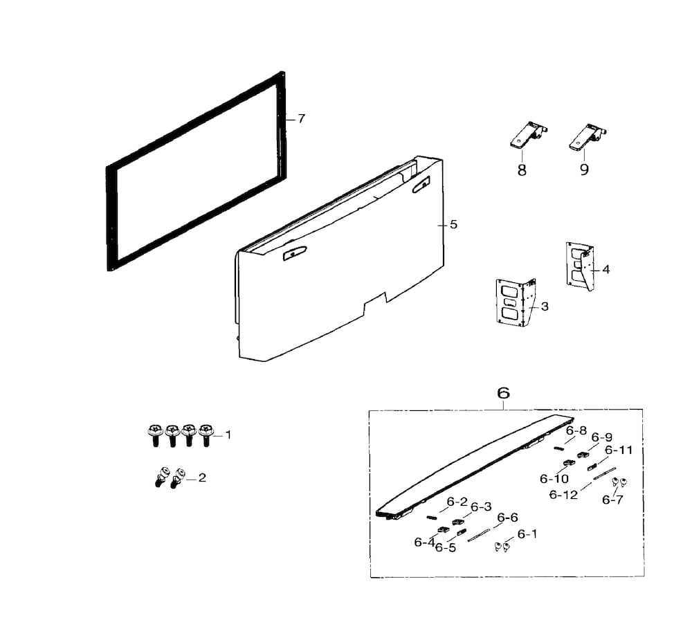 Door Freezer Diagram and Parts List for RF260BEAESR AA-0000 Samsung Refrigerator