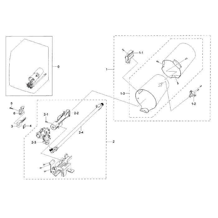 Duct And Burner Diagram and Parts List for DV42H5000GW A3-00 Samsung Dryer