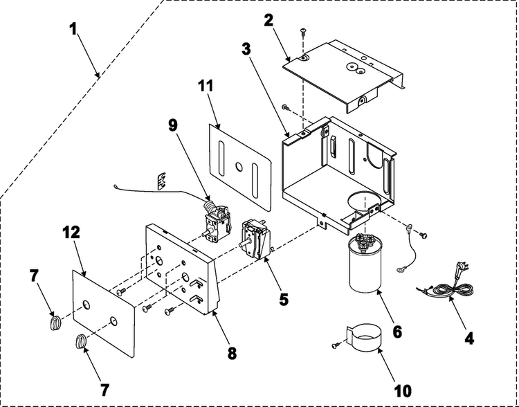 Control Assembly Diagram and Parts List for AW060CM XAA Samsung Air Conditioner