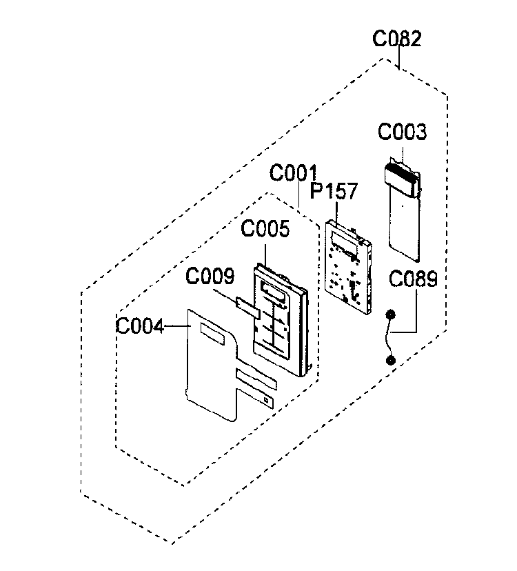 Control Assy Diagram and Parts List for SMH8165B XAA Samsung Microwave