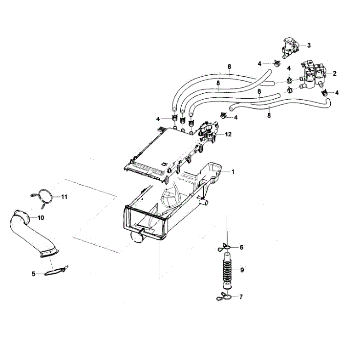 Water Valve Diagram and Parts List for WF431ABP XAA-01 Samsung Washer