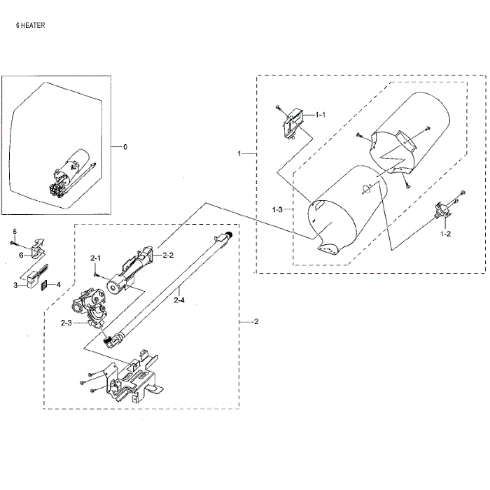 Duct And Burner Diagram and Parts List for DV42H5000GW A3-02 Samsung Dryer