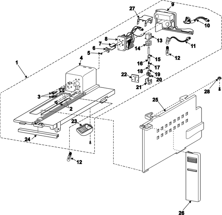 Enclosure Assembly Diagram and Parts List for RH2777AT XAA Samsung Refrigerator