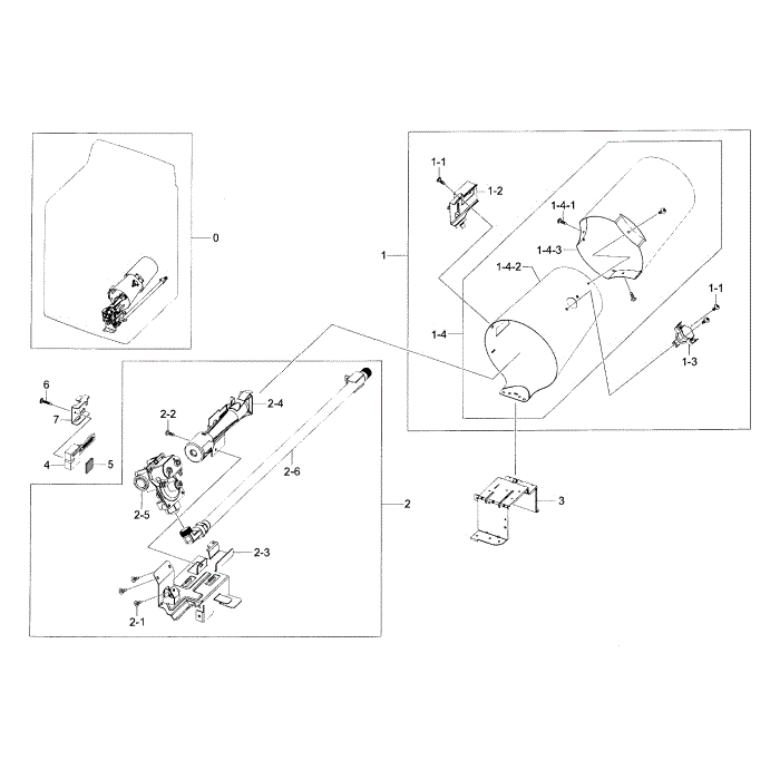 Duct And Burner Diagram and Parts List for DV48J7700GW A2-00 Samsung Dryer