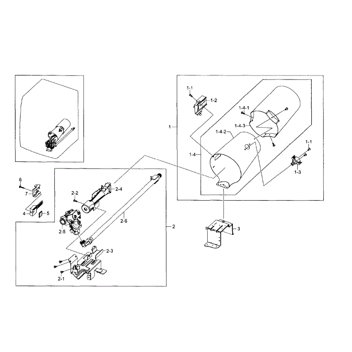 Duct And Burner Diagram and Parts List for DV511AGW XAA-03 Samsung Dryer