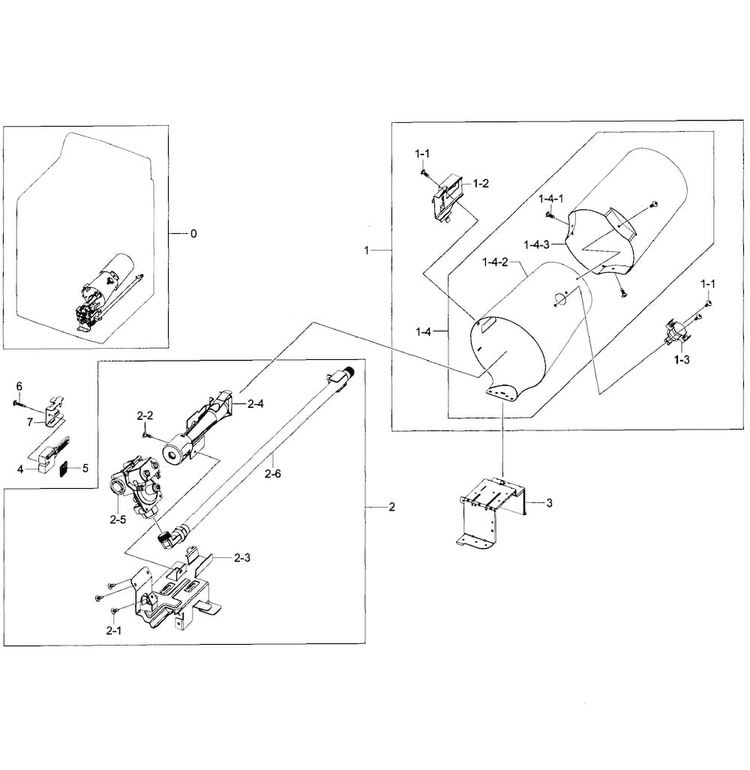 Heater Assy Diagram and Parts List for DV456GWHDSU AA-0001 Samsung Dryer
