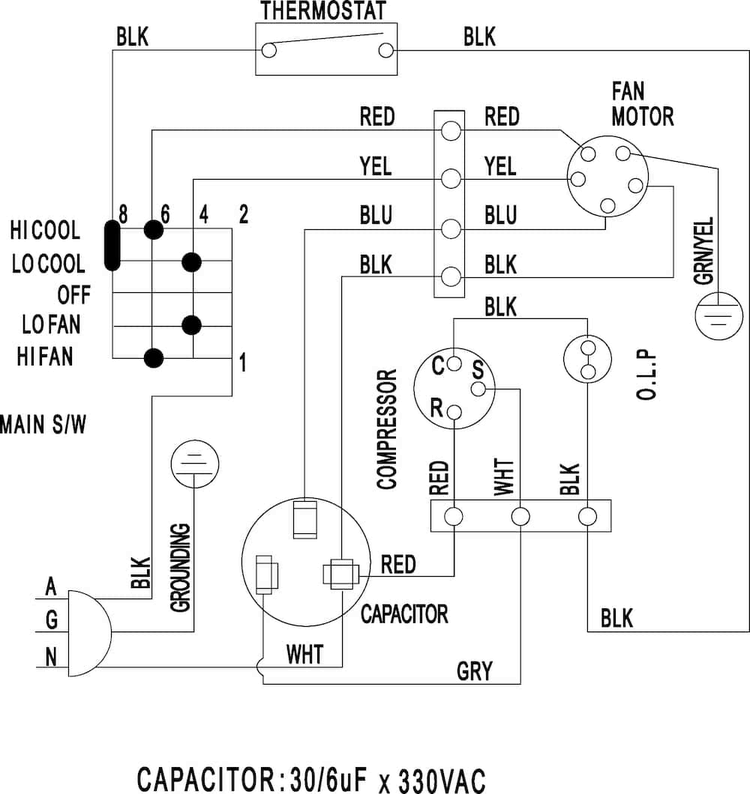 Wiring Diagram Diagram and Parts List for AW05280K XAA Samsung Air Conditioner