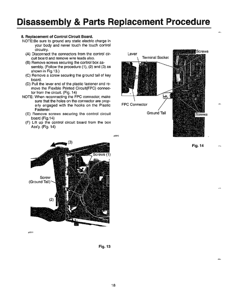 Replacement Procedure Page 4 Diagram and Parts List for MW5720W XAA Samsung Microwave