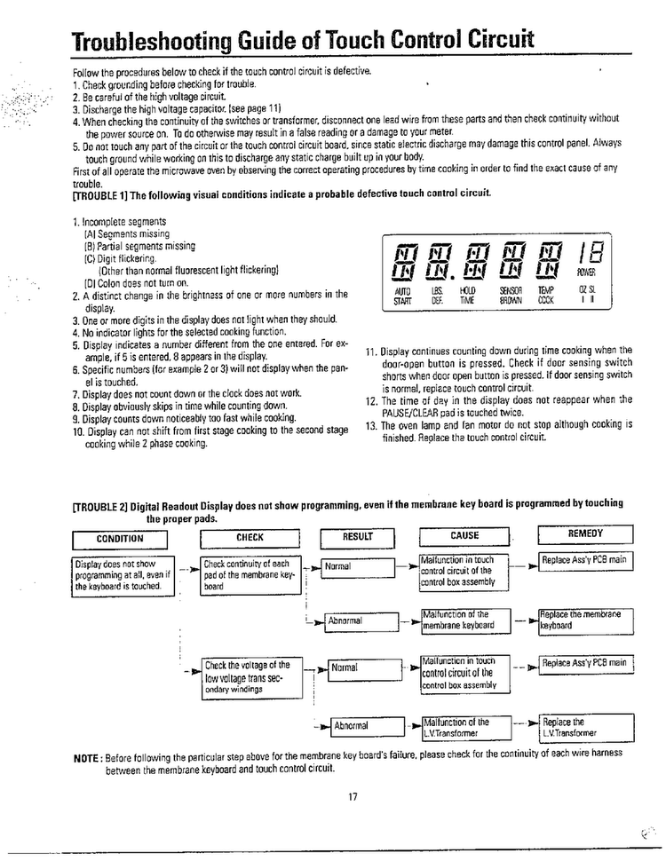 Problems Not Related/troubleshooting Page 5 Diagram and Parts List for MW3580T XAA Samsung Microwave