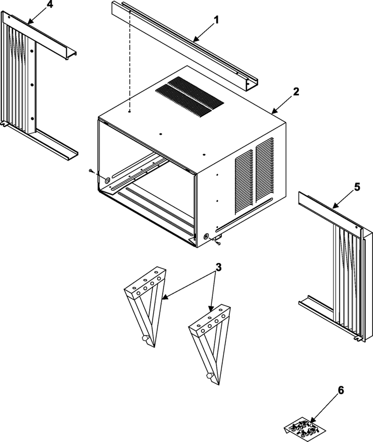 Outer Case Assembly Diagram and Parts List for AW1891L XAA Samsung Air Conditioner