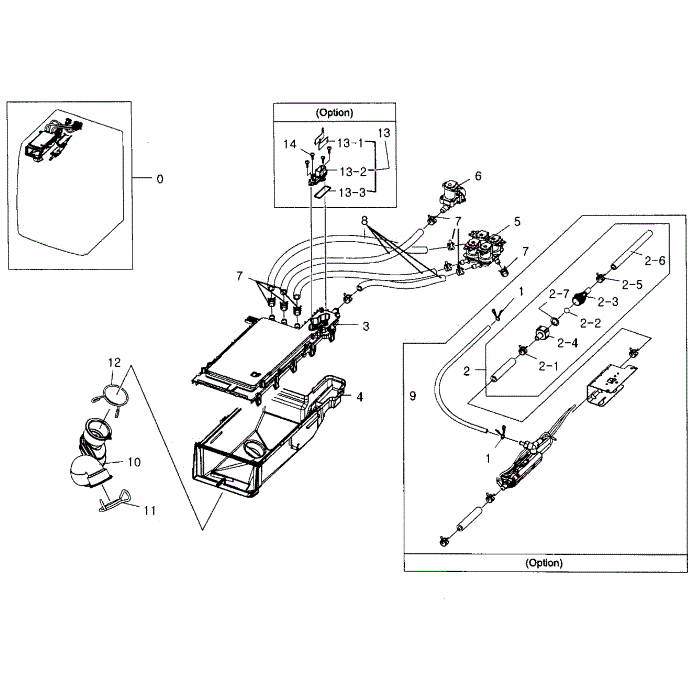 Housing Drawer Diagram and Parts List for WF331ANW XAA-04 Samsung Washer